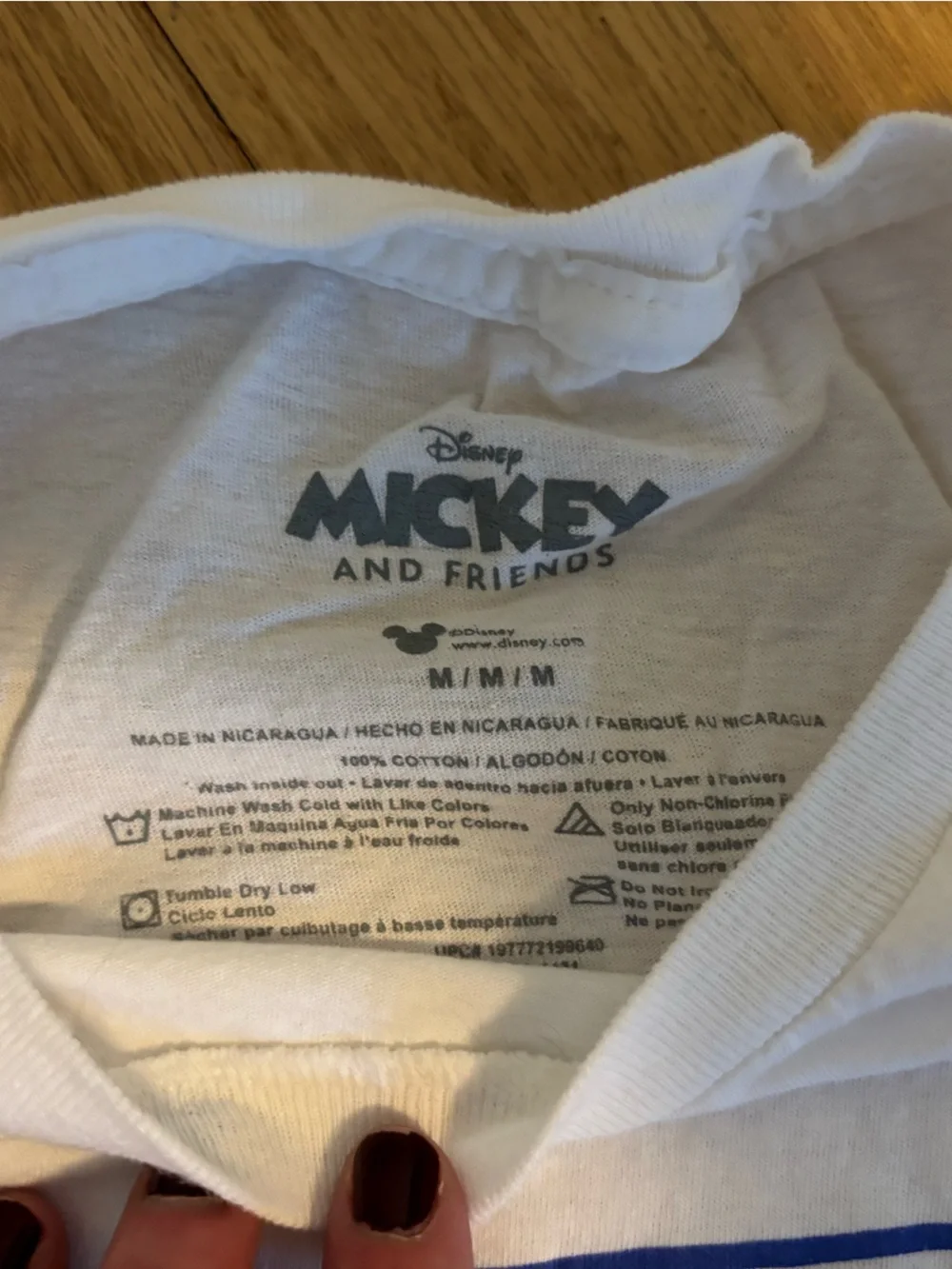 Disney Mickey and Friends White Tee | Size Medium - Picture 2 of 3